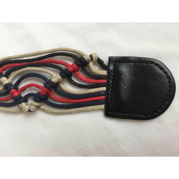 Women Macrame Braided Belt Knotted Zig Zag Style Size Medium Length 43" - Picture 6 of 6